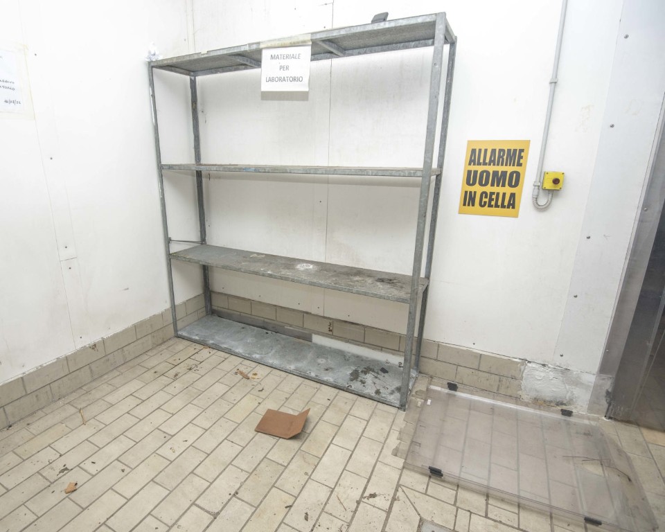 Immagine panoramica di Industrial metal shelving